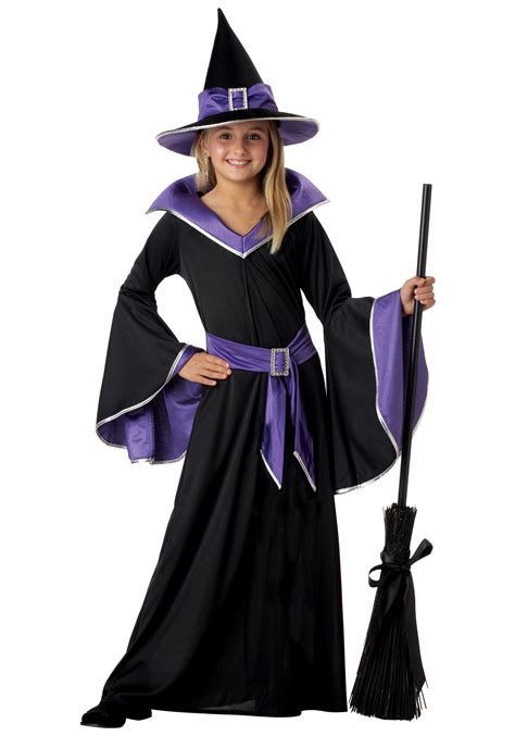 Girls Purple Witch Costume