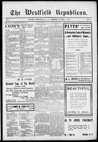 Westfield Republican. (Westfield, N.Y.) 1855-current, November 02, 1904 ...