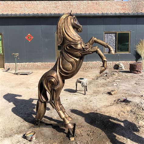 Outdoor large metal horse statue for sale