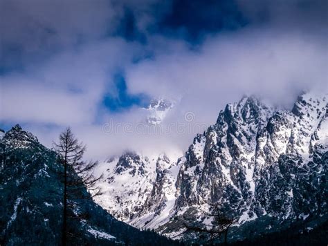 Mountains during the Winter, Vysoke Tatry, Slovakia Stock Image - Image ...