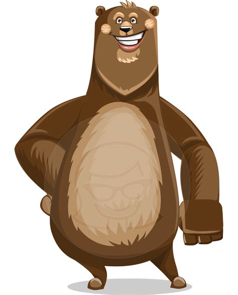 Bear Cartoon Vector Character - 112 Illustrations | GraphicMama