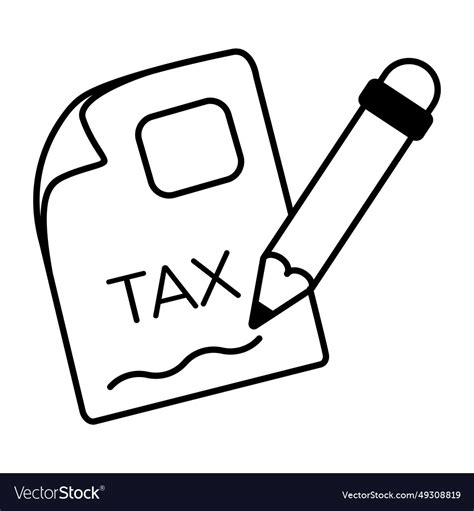 Tax file Royalty Free Vector Image - VectorStock