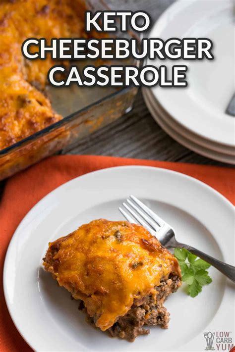 Keto Cheeseburger Casserole with Bacon - Low Carb Yum