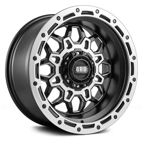 GRID OFF-ROAD® GD9 Wheels - Matte Black with Milled Accents Rims