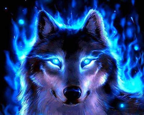 Cool Blue Wolf Wolf .Pro, Blue Lightning Wolf HD wallpaper | Pxfuel