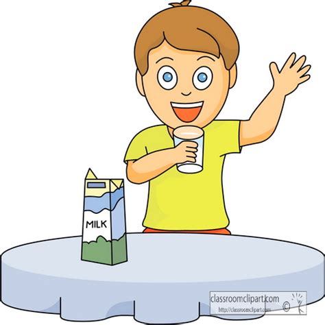 child drinking milk clipart - Clip Art Library