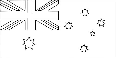 Australian Flag Colouring In Free