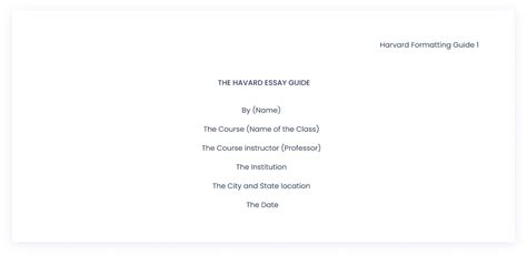 Harvard formatting system and guide