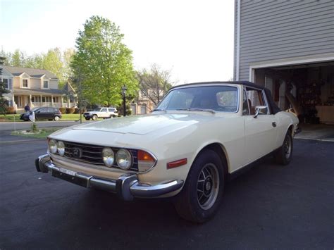 1975 Triumph Stag Convertible White Automatic with original 3.0 engine ...