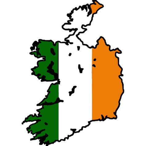 Ireland Flag Map PNG, SVG Clip art for Web - Download Clip Art, PNG Icon Arts