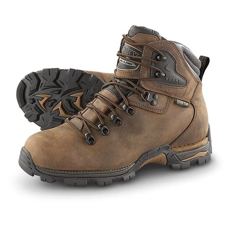 Men's Rocky® GORE - TEX® Trailblazer Hiking Boots, Dark Brown - 170719 ...