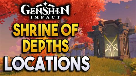 All Liyue Geo Shrine Of Depths Locations -【Genshin Impact】 - YouTube