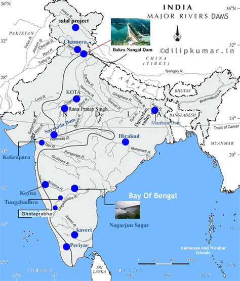 Major Rivers And Dams In India Map Map Of World | Images and Photos finder