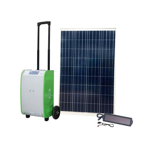 Nature Power 1,800-Watt Indoor/Outdoor Portable Off-Grid Solar Generator Kit with 100-Watt Solar ...