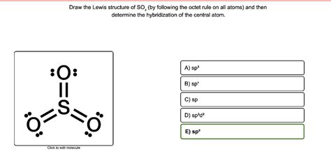 Solved Draw the Lewis structure of SO3 (by following the | Chegg.com