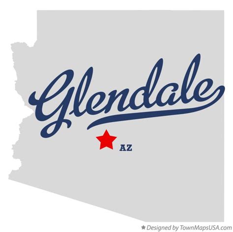 Map of Glendale, AZ, Arizona