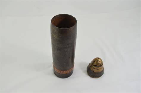 WW1 German Artillery Shell with Fuse Timer - Sally Antiques