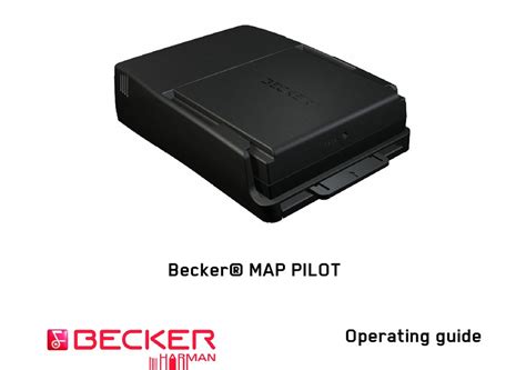 BECKER MAP PILOT OPERATING MANUAL Pdf Download | ManualsLib