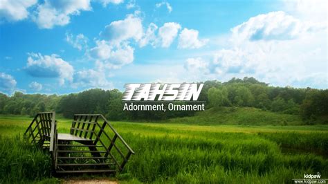 Tahsin 3D Name Wallpaper for Mobile, Write تحسین Name on Photo Online