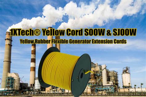 Yellow Cord SOOW 600V & SJOOW 300V [Price, Specs, Types, Sizes)