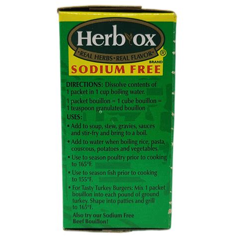 Herb Ox Sodium Free Chicken Bouillon - Healthy Heart Market