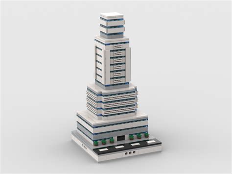 LEGO MOC Skyscraper building #6 | for modular city by gabizon | Rebrickable - Build with LEGO