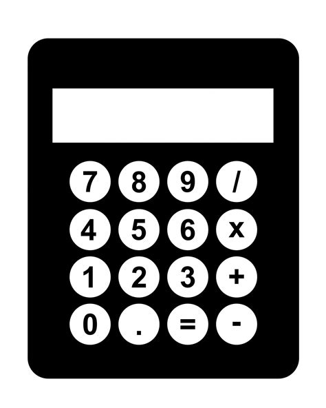 Calculator Black Clipart Free Stock Photo - Public Domain Pictures