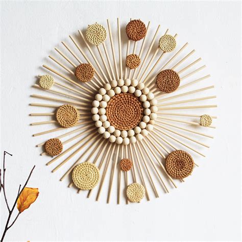 Boho Style Wall Decor - Rattan - Wall Hanging - 5 Styles - ApolloBox