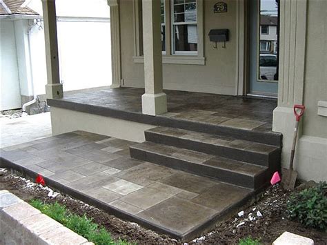 Slate Porch | Concrete patio, Patio, Concrete front porch