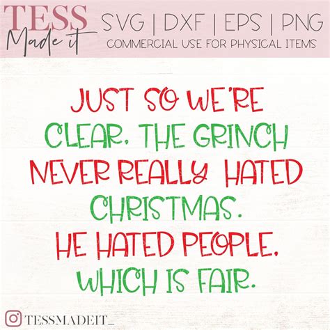 The Grinch SVG - Grinch Saying SVG - Funny Christmas SVG