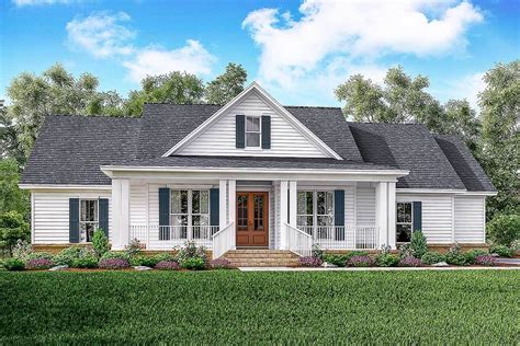 Plan 51761HZ: Classic 3 Bed Country Farmhouse Plan | Farmhouse style house plans, Farmhouse ...