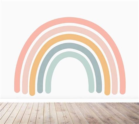 Rainbow Nursery Mural Wallpaper - Etsy | Murales de pared para niños, Decoración de unas, Diseño ...