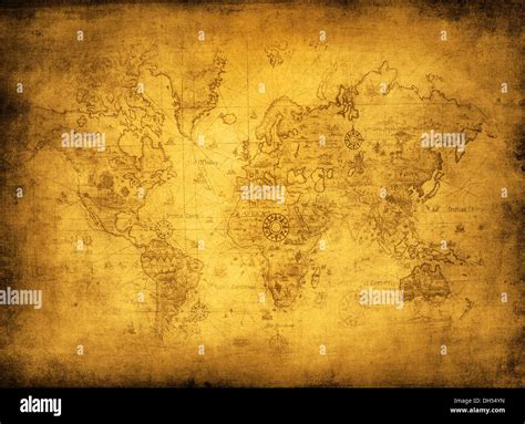 ancient map of the world Stock Photo - Alamy