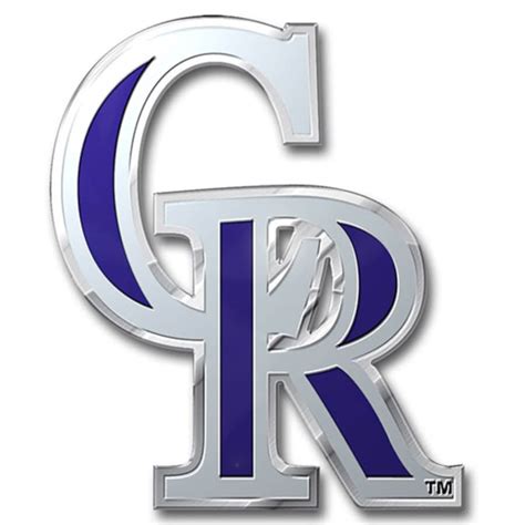 Colorado Rockies Color Emblem 3 Car Team Decal