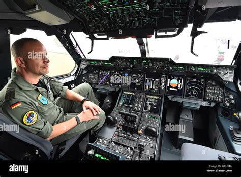 Schoenefeld, Germany. 01st June, 2016. Captain Henning Mahn from the Air Transport Fleet LTG 62 ...