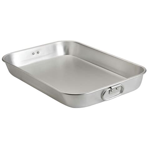 Browne Aluminum Roasting Pan with Handles - 18"L x 12"W x 2"H