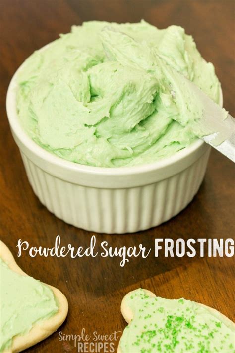 4-Ingredient Powdered Sugar Frosting ~ Simple Sweet Recipes