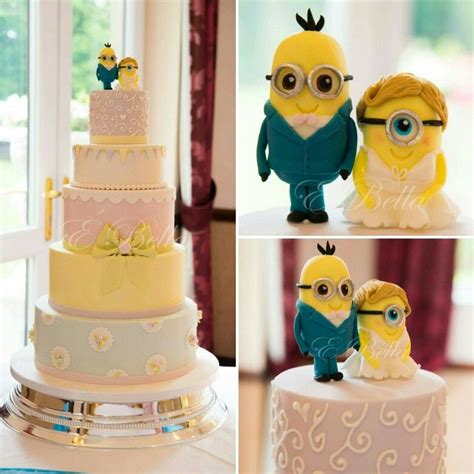 Minion themed wedding cake | Themed wedding cakes, Cake, Wedding cakes