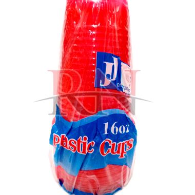 PLASTIC CUPS 16OZ 16CT RED - 1PK – RN International Inc.