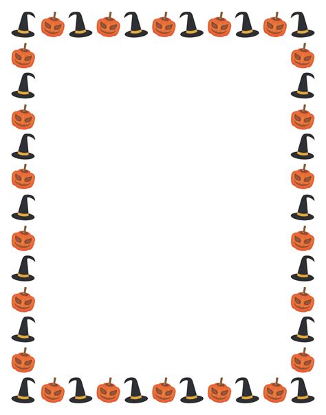 Free Printable Halloween Borders The Borders Are Available As Jpg And Transparent Png Files ...