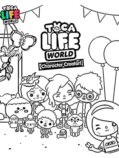 Toca Life Coloring Pages Printable | Porn Sex Picture