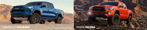 Chevy Colorado Vs. Toyota Tacoma: Specs, Interior, MPG, Towing