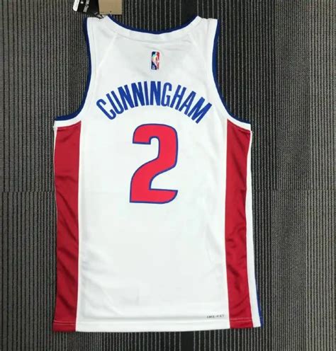 NBA Basketball Jersey 75th Anniversary Detroit Pistons Cunningham – kicks-kit