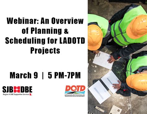 Webinar: Planning & Scheduling for LADOTD Projects