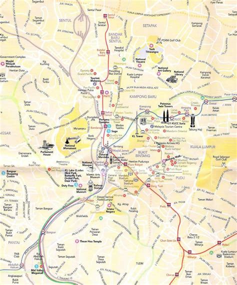 Map of Kuala Lumpur (KL): offline map and detailed map of Kuala Lumpur (KL) city