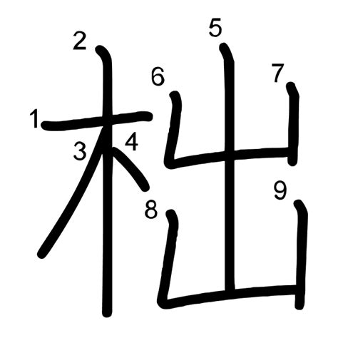 柮: Información del kanji