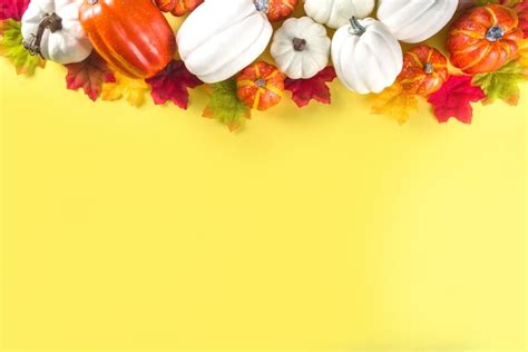 Premium Photo | Thanksgiving pumpkin decoration background