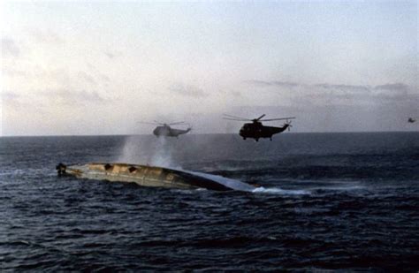 Images of Falklands' war wrecks: HMS Coventry, HMS Ardent and HMS Antelope — MercoPress