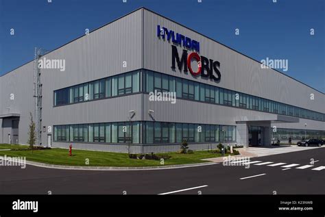 Hyundai Mobis's new headlight production plant is seen in Mosnov, Czech Republic, on August 29 ...