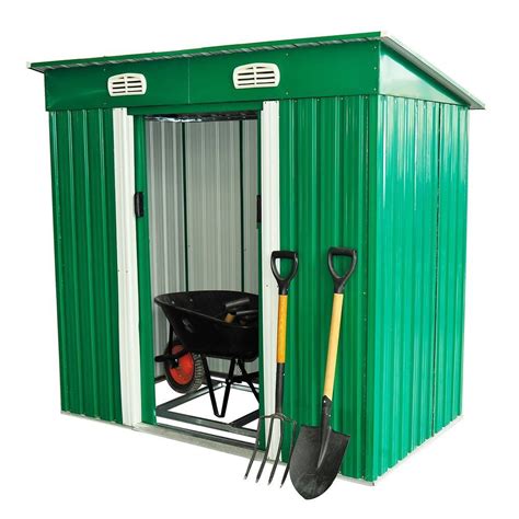 Outdoor Garden Shed Metal Gardening Tool Storage Ventilation Steel ...